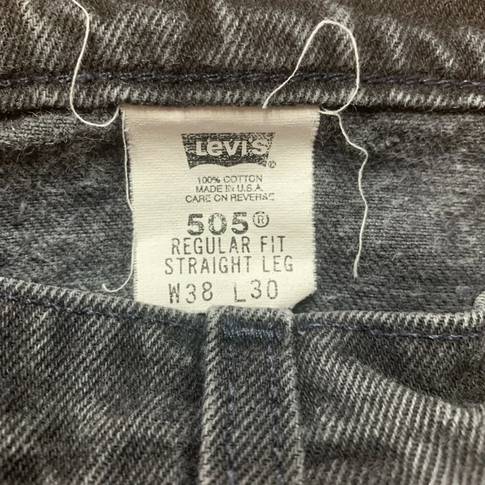 Vintage Levi 505 Orange Tab Black Jeans